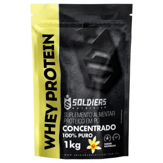 Soldiers Nutrition - Whey Protein Concentrado 1kg Importado - Chocolate Belga