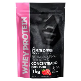 Soldiers Nutrition - Whey Protein Concentrado 1kg Importado - Chocolate Belga