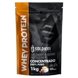 Soldiers Nutrition - Whey Protein Concentrado 1kg Importado - Chocolate Belga