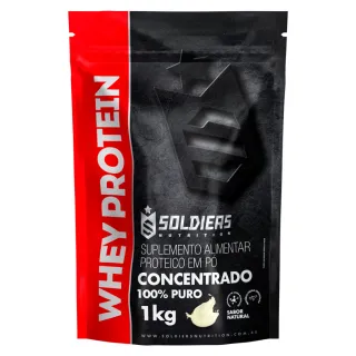 Soldiers Nutrition - Whey Protein Concentrado 1kg Importado - Chocolate Belga