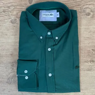 LCT Camisa Social Masculina Verde Escuro - P