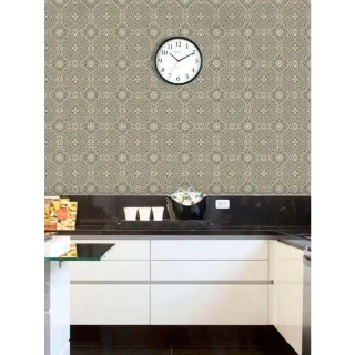 Pilha AA Relógio Analógico 25cm Decoração Sala Consultório Quarto - Preto