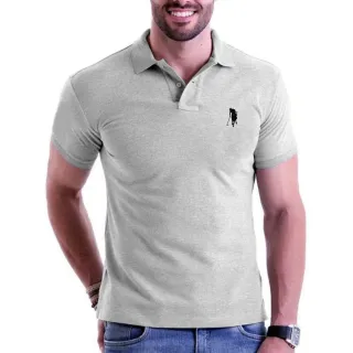 Malha Piquet Camisa Polo Masculino Gola - Verde Bandeira