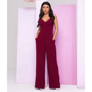 Amarração Costa X Macacão Longo Pantalona Feminino - Verde Limão