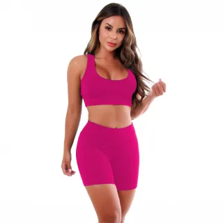 Kit 4 Conjuntos de Roupas Fitness Femininas - Suplex A19 - GG - 44