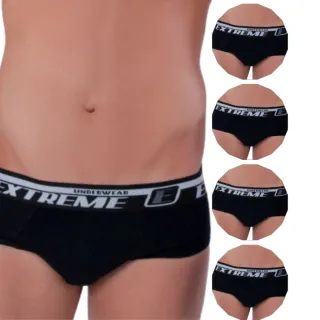 Cueca Básica Machão Slip Elástico Exposto - Microfibra 207 - Branco