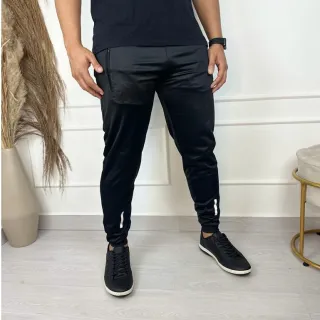 Agasalho Jogger Tradicional Casual e Treino - Kit Calça Skinny Refletivo Dry Fit - Kit 1 Azul + 1 cinza