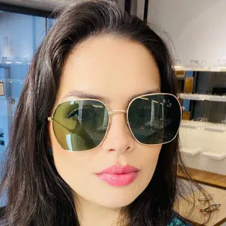 Prot Uv400 Óculos De Sol Feminino Gradiente Degradê - Azul