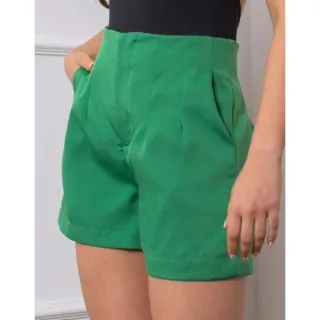 Moda Blogueira: Shorts Feminino de Alfaiataria Inspiração Zara, Cintura Alta - Preto