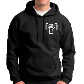 Moletom com bolso e capuz para treino na academia - Rosa