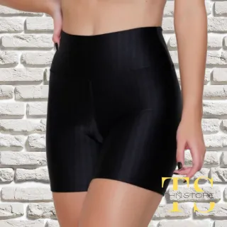 Treino Fitness 3D Curto Feminino - Academia, Empina Bumbum - Preto