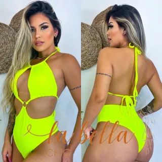 Hot Pants Biquíni Maiô Cavado Decotado Lateral Trançado Costa Nua - Carol Roxo Texturizado