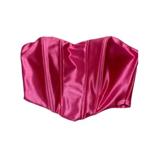 Bojo Premium Cropped Malha Corset Prada - Acentinado - Bege