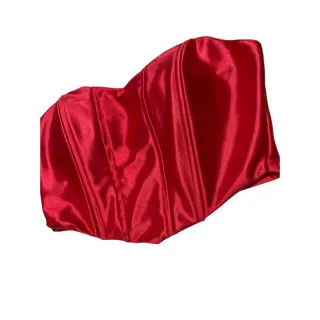 Bojo Premium Cropped Malha Corset Prada - Acentinado - Bege