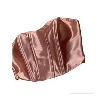 Bojo Premium Cropped Malha Corset Prada - Acentinado - Bege