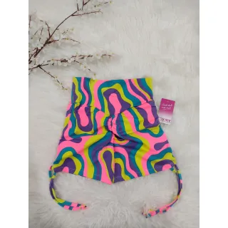 Empina Bumbum - Cordinha Lateral, Estampas e Cores Variadas - Azul Turquesa