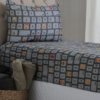 Lençol Infantil Solteiro em Malha com Elástico - Jogo de Cama Antialérgico - Algodão - Super Game