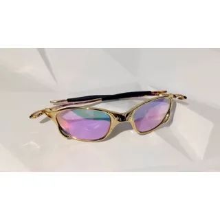 Estilosa Juju Lupa Feminino Masculino Óculos Mcs - Chumbo  Azul