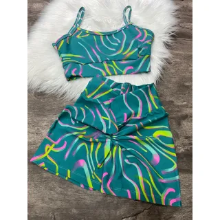 ALÇA RETA Conjunto Fitness - Empina bumbum - Vermelho