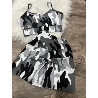 ALÇA RETA Conjunto Fitness - Empina bumbum - Vermelho