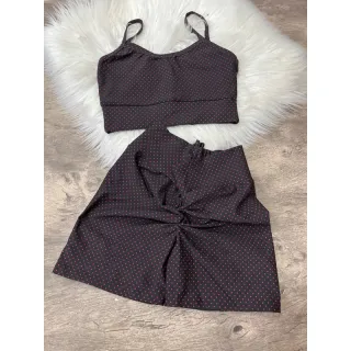 ALÇA RETA Conjunto Fitness - Empina bumbum - Vermelho