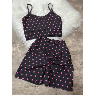 ALÇA RETA Conjunto Fitness - Empina bumbum - Vermelho