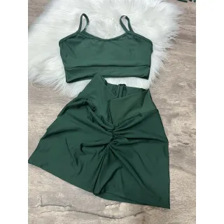 ALÇA RETA Conjunto Fitness - Empina bumbum - Vermelho