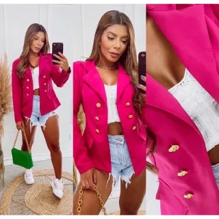 Sobretudo Maxi Longo Alfaiataria Feminino, Blazer Social Botão - Nude