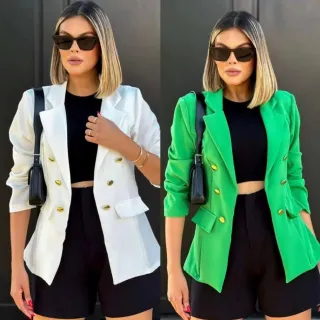 Sobretudo Maxi Longo Alfaiataria Feminino, Blazer Social Botão - Nude