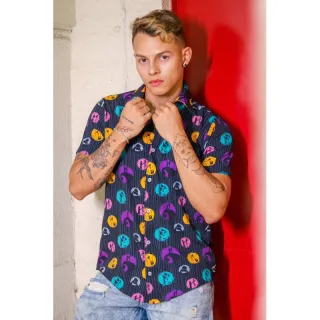 Camisaria unissex Sally o estranho mundo de Jack com botões - PLUS GG 44/50