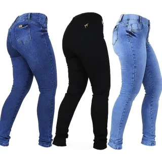 Calça Jeans Feminina Slim Lycra - Kit com 2 unidades