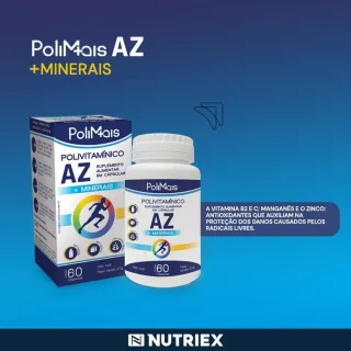 60 Caps Vit Polimais A-Z: Energia, Metabolismo e Imunidade - Único