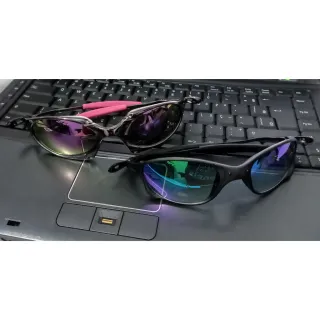 Estilosa Juju Lupa Feminino Masculino Óculos Mcs - Chumbo  Azul