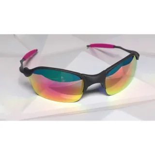 Estilosa Juju Lupa Feminino Masculino Óculos Mcs - Chumbo  Azul