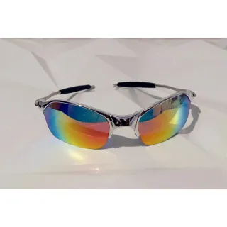 Estilosa Juju Lupa Feminino Masculino Óculos Mcs - Chumbo  Azul