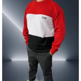 Blusa de frio masculina suéter - CINZA/Liso10