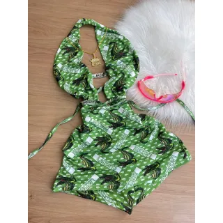 Vestidos Alerquina Multimarcas: Macaquinhos Coringa, Jamaica, Erva Mandrake - Macaquito Jamaica 🇯🇲