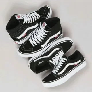Botinha Unissex Vans Old Skool Cano Alto - A Pronta Entrega - Preto/Branco Vans bota