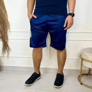 Calça Casual Refletiva Skinny Jogger Dry Fit - Academia e Treino - *Bermuda - Azul Marinho