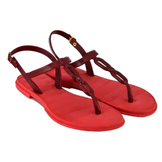 Unidade Rasteirinha Corrente Sandália - Bordô