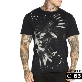 Alto Padrão Camisetas Masculinas Fit Premium Blusa Algodão - Preta