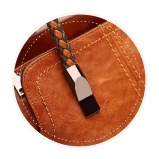 Bolsa Grande Transversal Feminina Boston - Ajustável e com Bolso Anti Roubo - CAFE