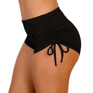 Calcinha Sunquini Shorts Cordinha Biquíni Praia - Azul Marinho