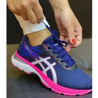 Promoção: Tênis AS Feminino Confortável, Macio e Colorido para Academia, Caminhada e Esportes - AS - PRETO PINK