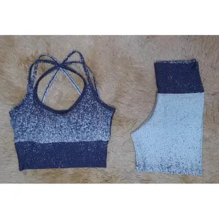 Top e Short Fitiness para Exercícios Físicos - Conjunto de Academia - Rosa