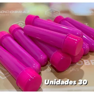Lembrancinha de Festa Tubete Neon 13 cm - Kit - TUBETE ROSA NEON = 20