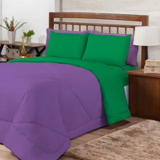 Edredom Dupla Face para Cama de Queen - Frio Inverno - Branco