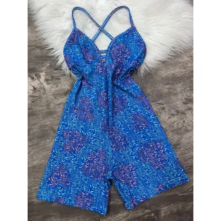 Alcinha Macaquinho Fitness - Costa Nua - ANIMAL PRINT LILÁS