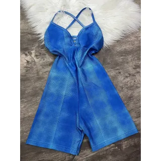 Alcinha Macaquinho Fitness - Costa Nua - ANIMAL PRINT LILÁS