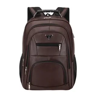 Mochila Executiva Grande em Couro PU Reforçada para Trabalho, Faculdade e Notebook RC-5013-5 - Preto